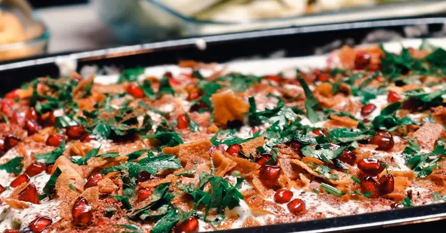 Lebanese Fattoush Salad with Grilled Halloumi and Sumac Dressing