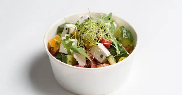 Mediterranean Chickpea & Feta Salad with Lemon Dressing