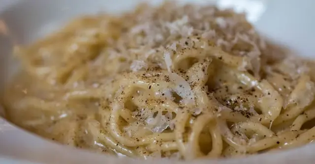 Italian Pasta Cacio e Pepe with Crispy Sage & Toasted Breadcrumbs