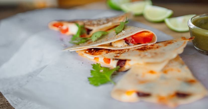 Spiced Black Bean and Cheese Quesadillas with Avocado Salsa