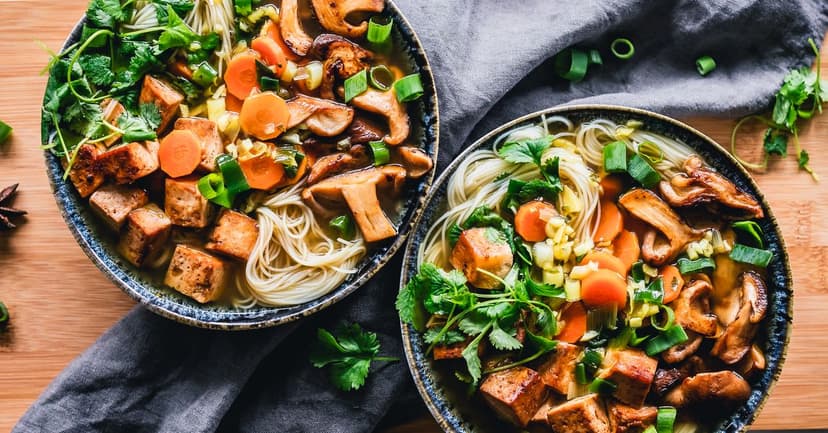 Crispy Baked Tofu Soba Bowl with Peanut-Lime Sauce