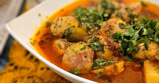 Indian Spiced Chickpea & Potato Curry with Coconut & Coriander