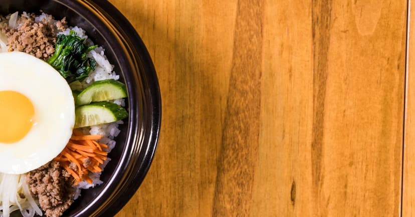 Korean Bibimbap Bowl with Gochujang Sauce