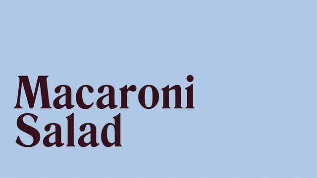 Macaroni Salad