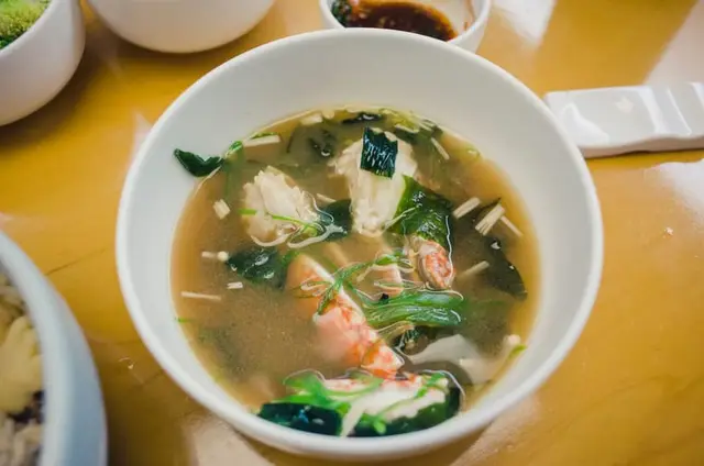 Miso and Ginger Poached Salmon with Pak Choi
