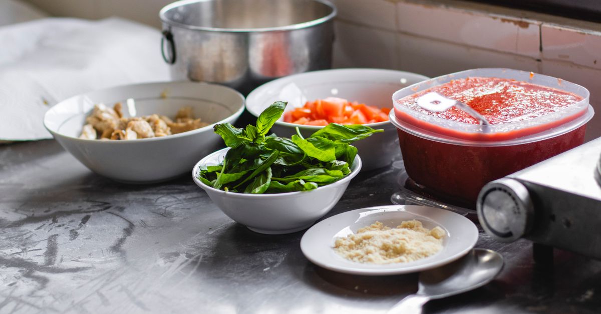 Italian Herb Farro Bowl with Roasted Vegetables and White Bean Purée